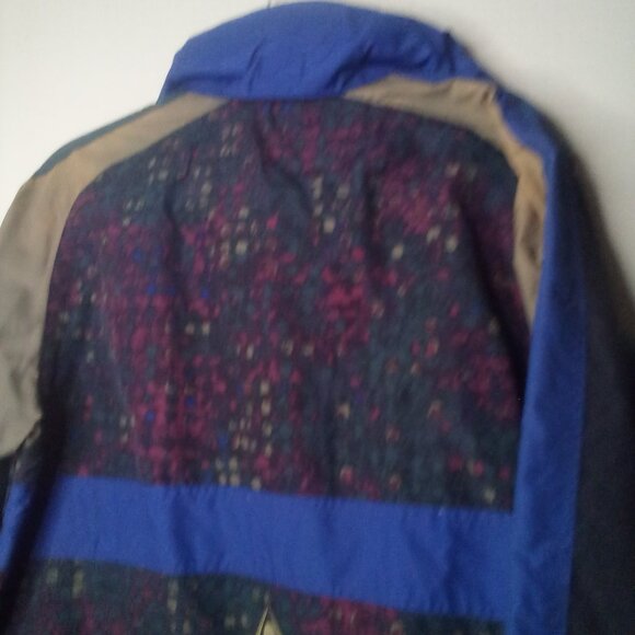 Obermeyer Jacket Windbreaker M Juniors Half Pipe Pullover Hood Pocket Green - Picture 2 of 16